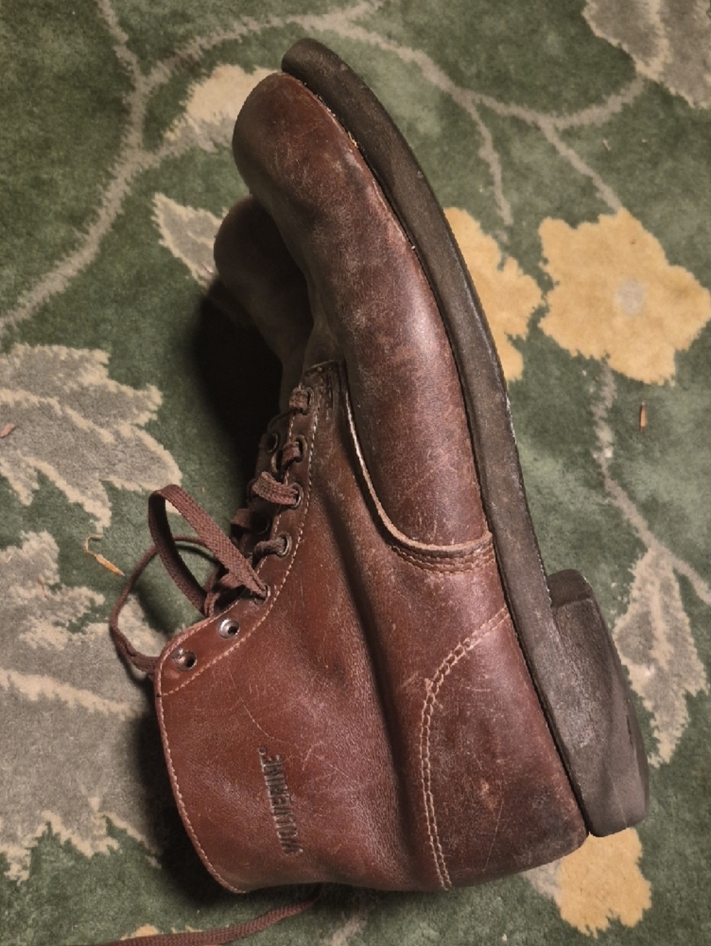Wolverine Dark Brown Leather Chukka Boots - Picture 3 of 16
